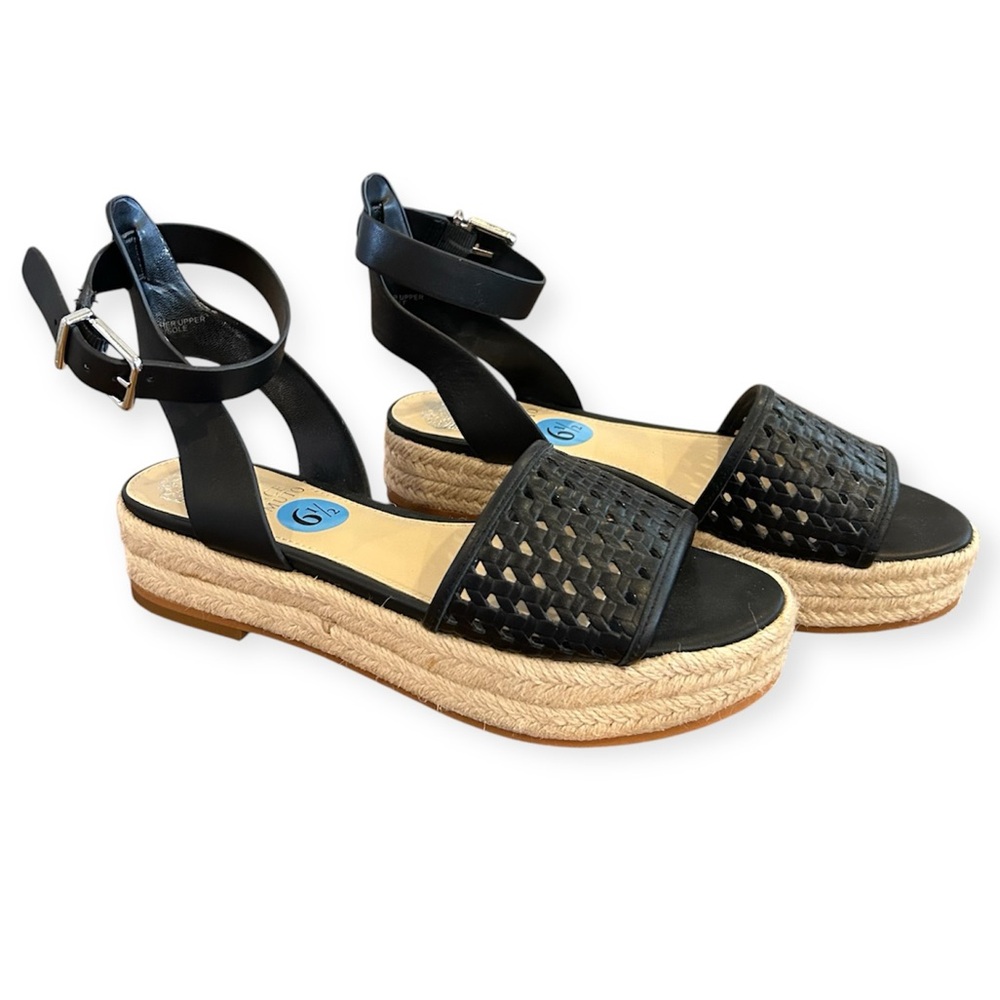 Vince Camuto Black Espadrille Sandals - Picture 9 of 9